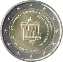 2-Euro Gedenkmnze 2015 von San Marino