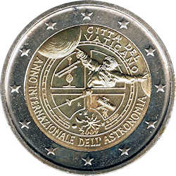 2-Euro Gedenkmnze 2009 des Vatikan