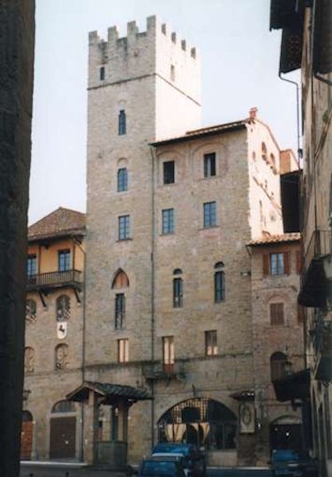 Das Haus des Renaissance-Malers Giovanni Antonio Lappoli in Arezzo