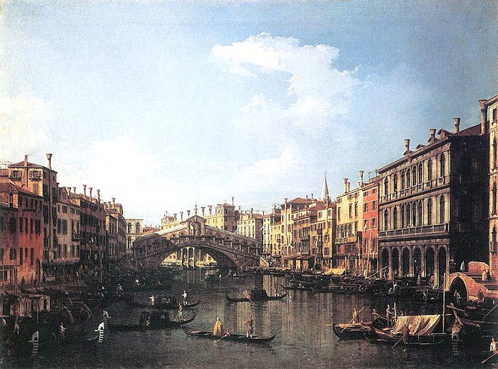 Der Canale Grande und die Rialto-Brcke
