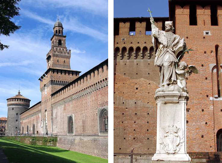 Das Castello Sforzesco in Mailand