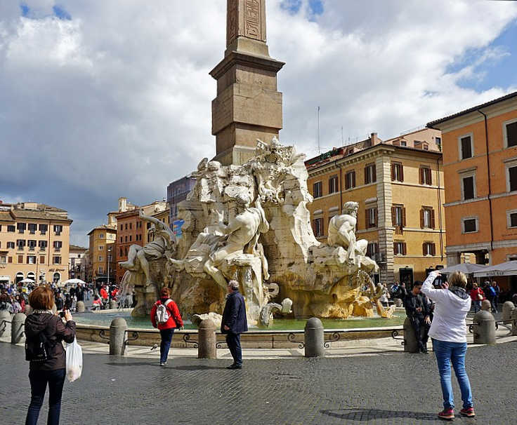 Piazza Navona - Der Vierstrmebrunnen