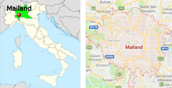Stadtplan online von Mailand