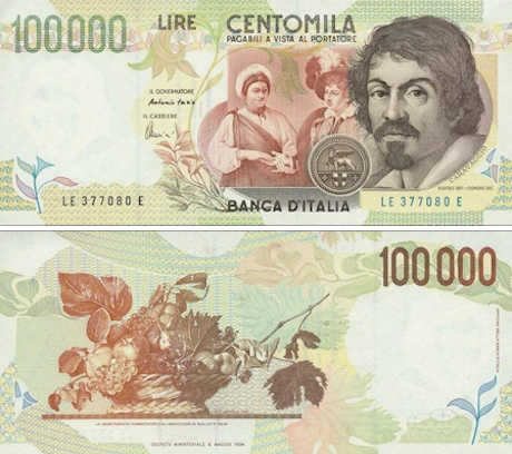 100000 Lire-Banknote
