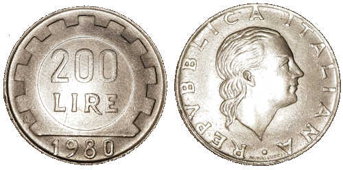 200-Lire-Münze