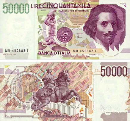 50000 Lire-Banknote