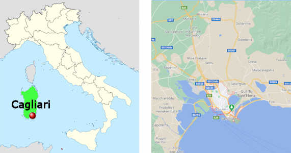 Stadtplan online von Cagliari