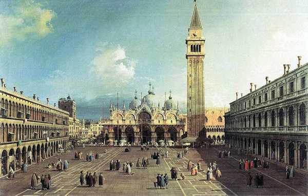 Die Gemälde des italienischen Malers Canaletto