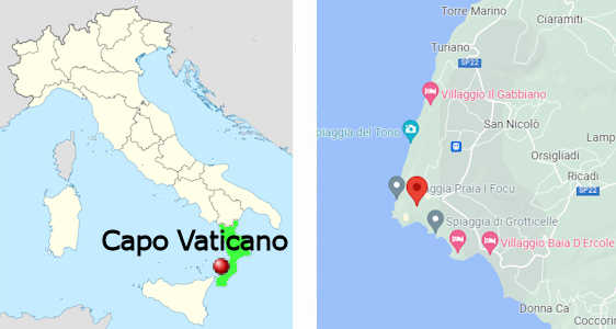 Stadtplan online von Capo Vaticano