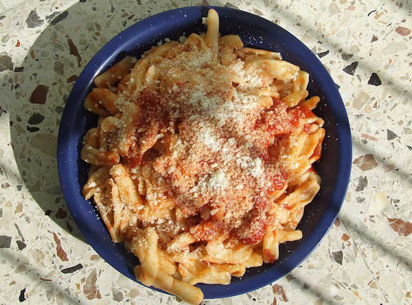 Ein Teller Cavatelli