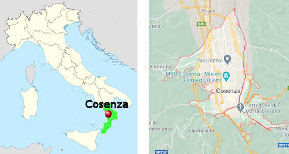 Stadtplan online von Cosenza