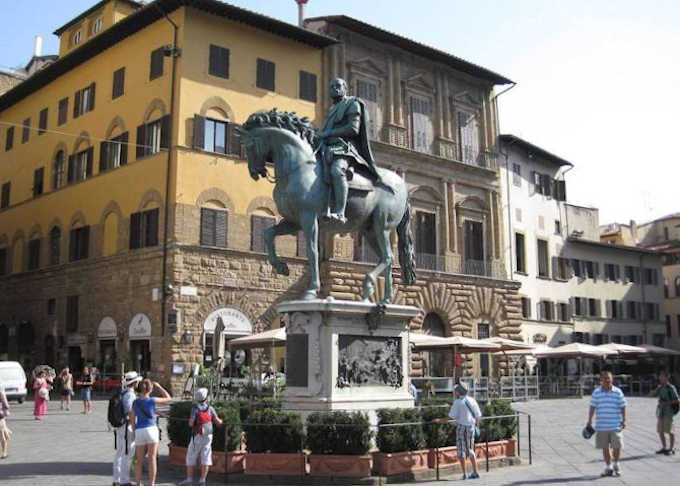 Florenz - Die Reiterstatue von Cosimo I de' Medici