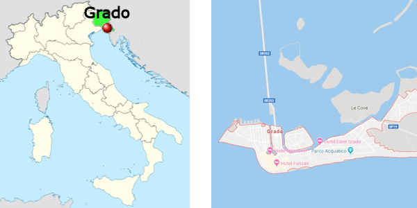 Stadtplan online von Grado