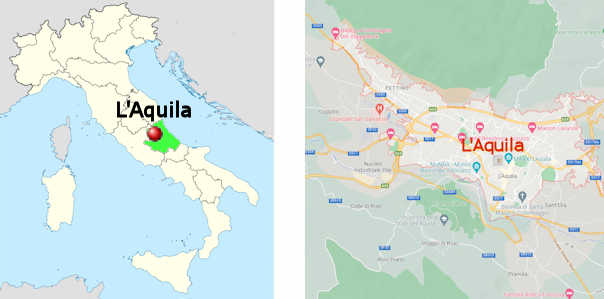 Stadtplan online von L'Aquila (Abruzzen)