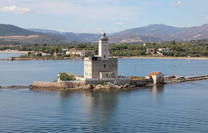 Der Leuchtturm auf der 'Isola della bocca'