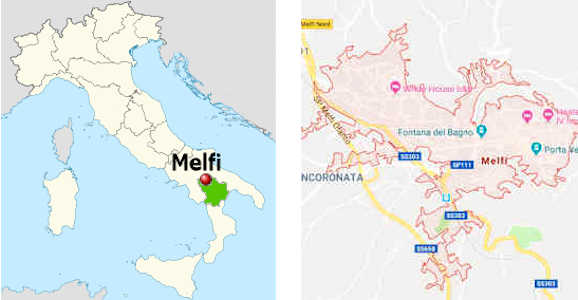 Stadtplan online von Melfi (Basilikata)