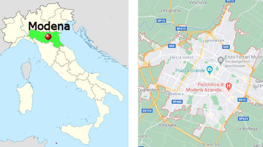Stadtplan online von Modena