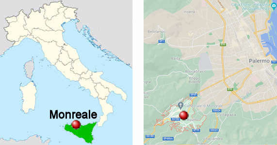 Stadtplan online von Monreale