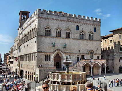 Der Palazzo dei Priori in Perugia