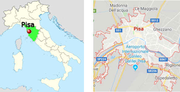 Stadtplan online von Pisa