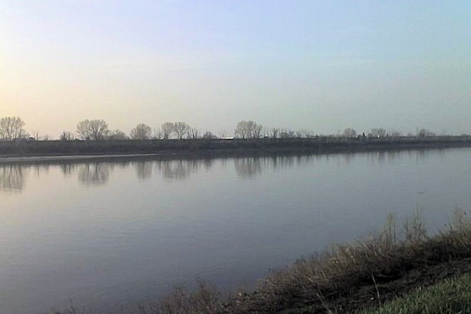 Der Fluss Po bei Ferrara