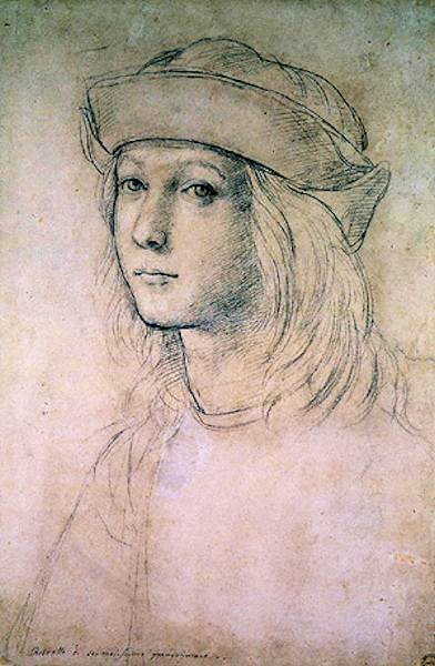 Raffael - Selbstportrait (Zeichnung), im Alter von etwa 15 Jahren