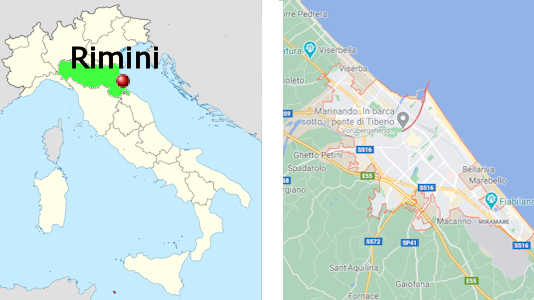 Stadtplan online von Rimini
