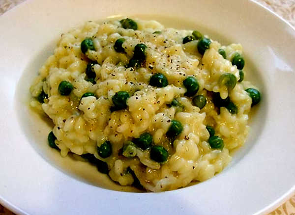 Risotto mit Erbsen