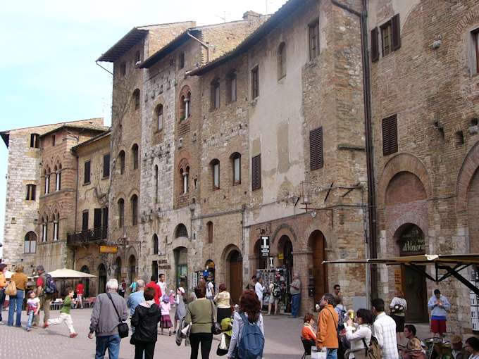 In der Altstadt von San Gimignano