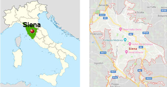 Stadtplan online von Siena