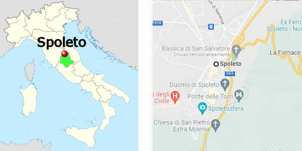 Stadtplan online von Spoleto