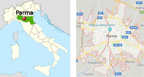 Parma - Stadtplan online