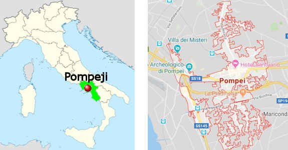 Pompeji - Stadtplan online