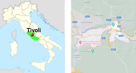 Tivoli - Stadtplan online