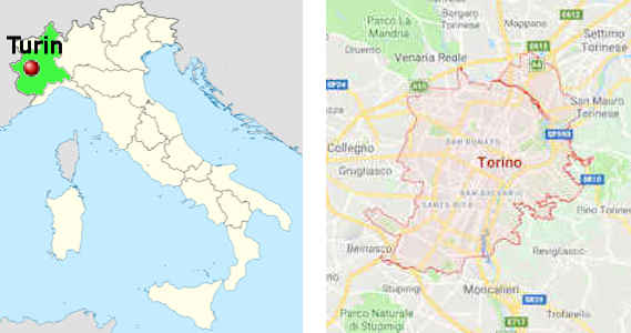 Stadtplan online von Turin
