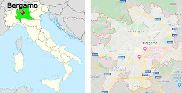 Stadtplan online von Bergamo