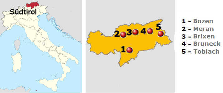 Straenkarte online von Sdtirol