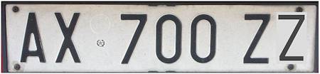Die Autokennzeichen 1994 - 1999