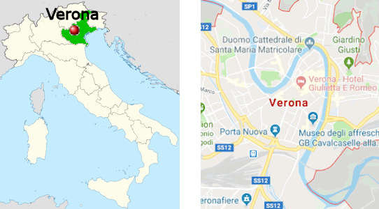 Stadtplan online von Verona