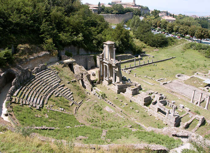 Die römischen Ausgrabungsstätten von Volterra